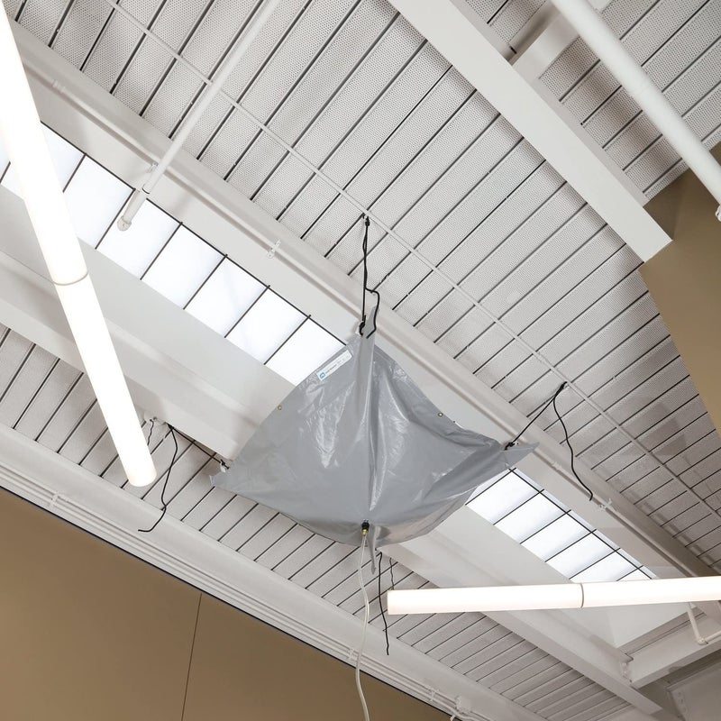 PIG Roof Leak Diverter Tarp - 5' x 5' - Gray - TLS462-GY - Image 3